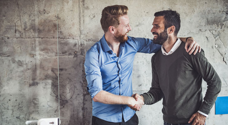 Pastors shaking hands